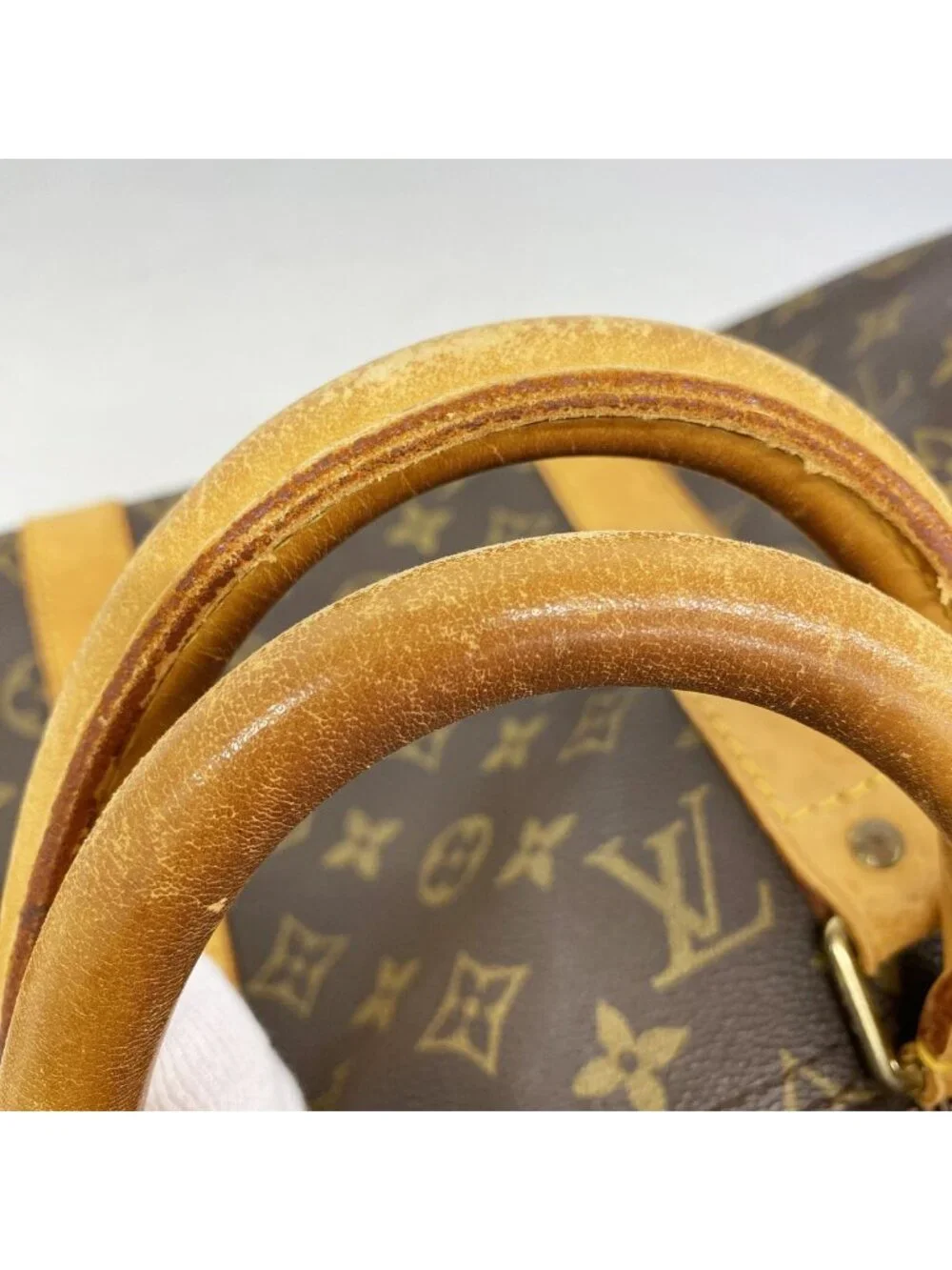 Louis Vuitton Boston Bag Monogram Keepall 50 Brown
